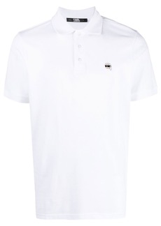 Karl Lagerfeld Ikonik embroidered polo shirt