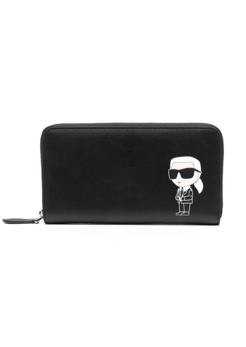 Karl Lagerfeld Ikonik 2.0 leather purse