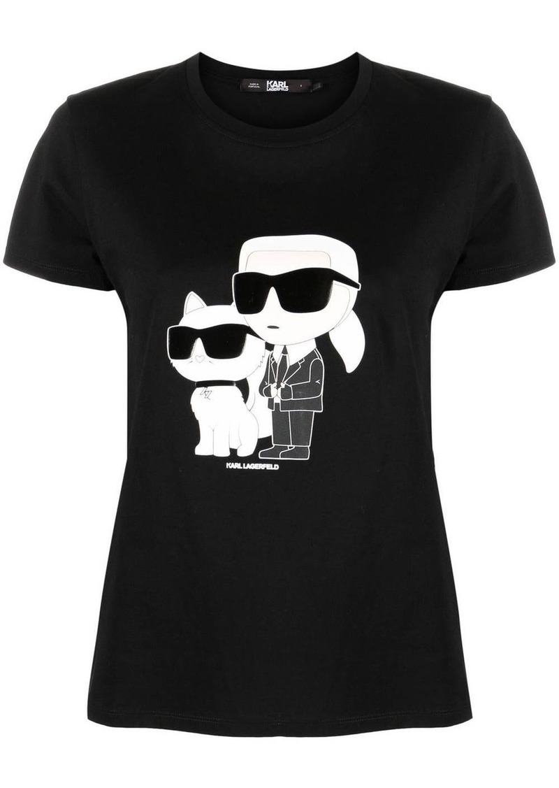 Karl Lagerfeld Ikonik Karl & Choupette T-shirt