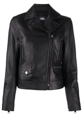 Karl Lagerfeld Ikonik Karl leather biker jacket
