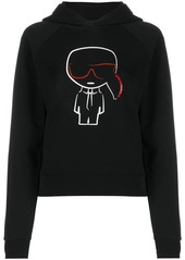 Karl Lagerfeld Ikonik Karl outline hoodie