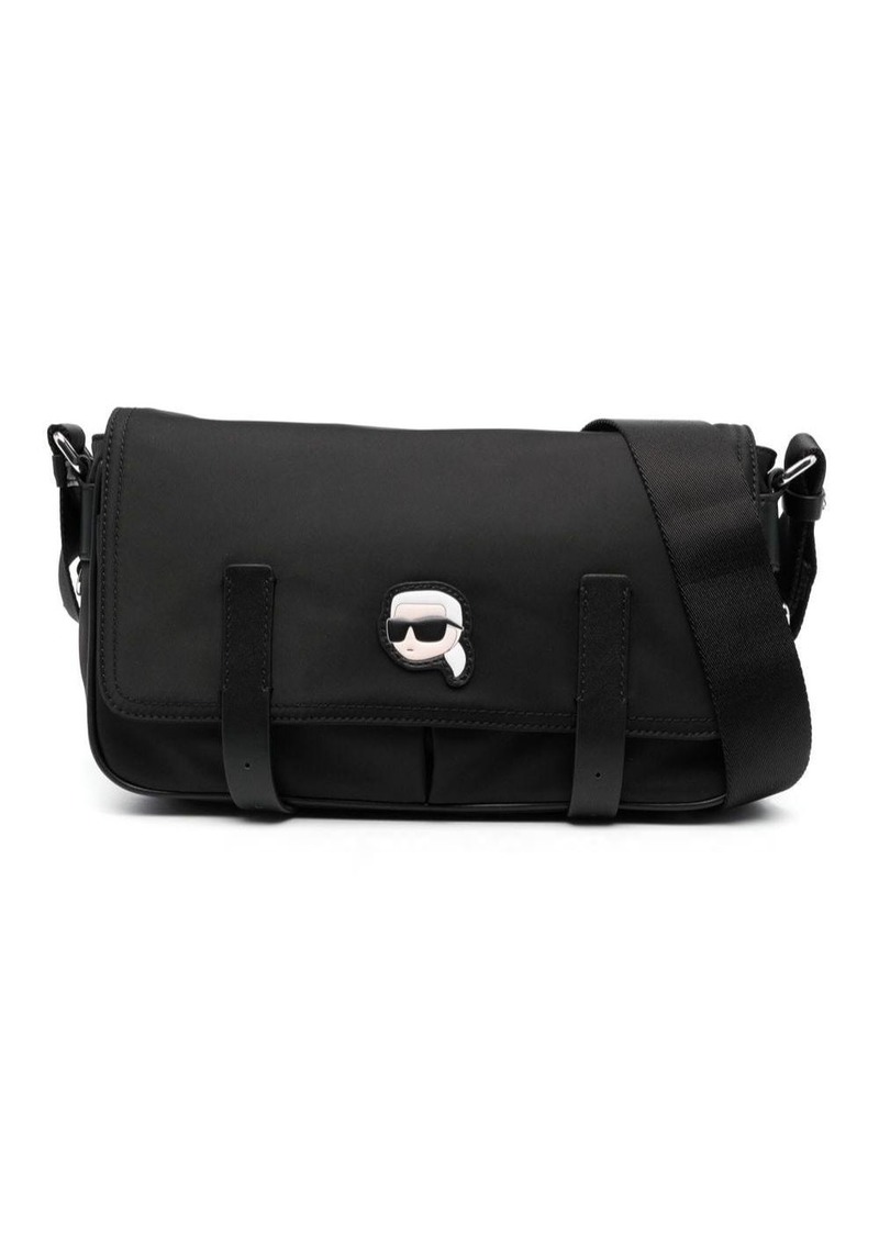 Karl Lagerfeld Ikonik Karl patch shoulder bag