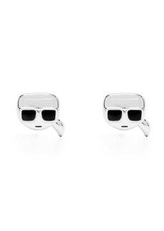 Karl Lagerfeld Ikonik Karl stud earrings