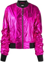 Karl Lagerfeld Ikonik metallic bomber jacket