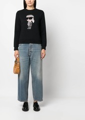 Karl Lagerfeld Ikonik rhinestone-embellished sweatshirt