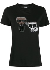 Karl Lagerfeld Ikonik rhinestone T-shirt