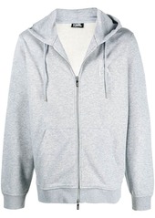 Karl Lagerfeld K embroidery zip-up hoodie