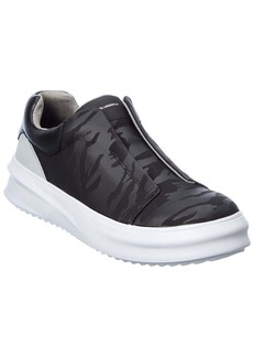 KARL LAGERFELD Camo Nylon & Leather Laceless Sneaker