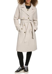 KARL LAGERFELD Double Breasted Water Repellent Trench Coat