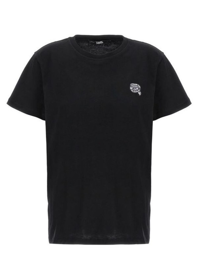 KARL LAGERFELD 'Ikonik 2,0 glitter' T-shirt