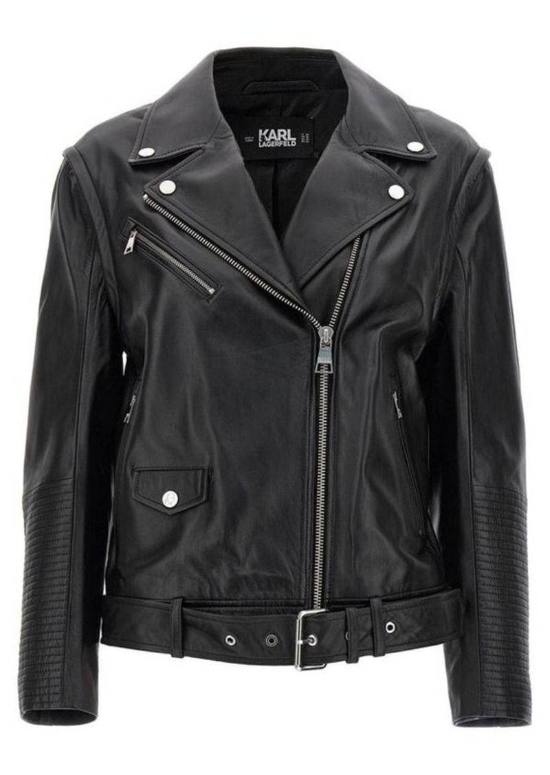 KARL LAGERFELD Leather biker jacket