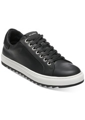 Karl Lagerfeld Men's Smooth Leather Tennis Sneaker - White