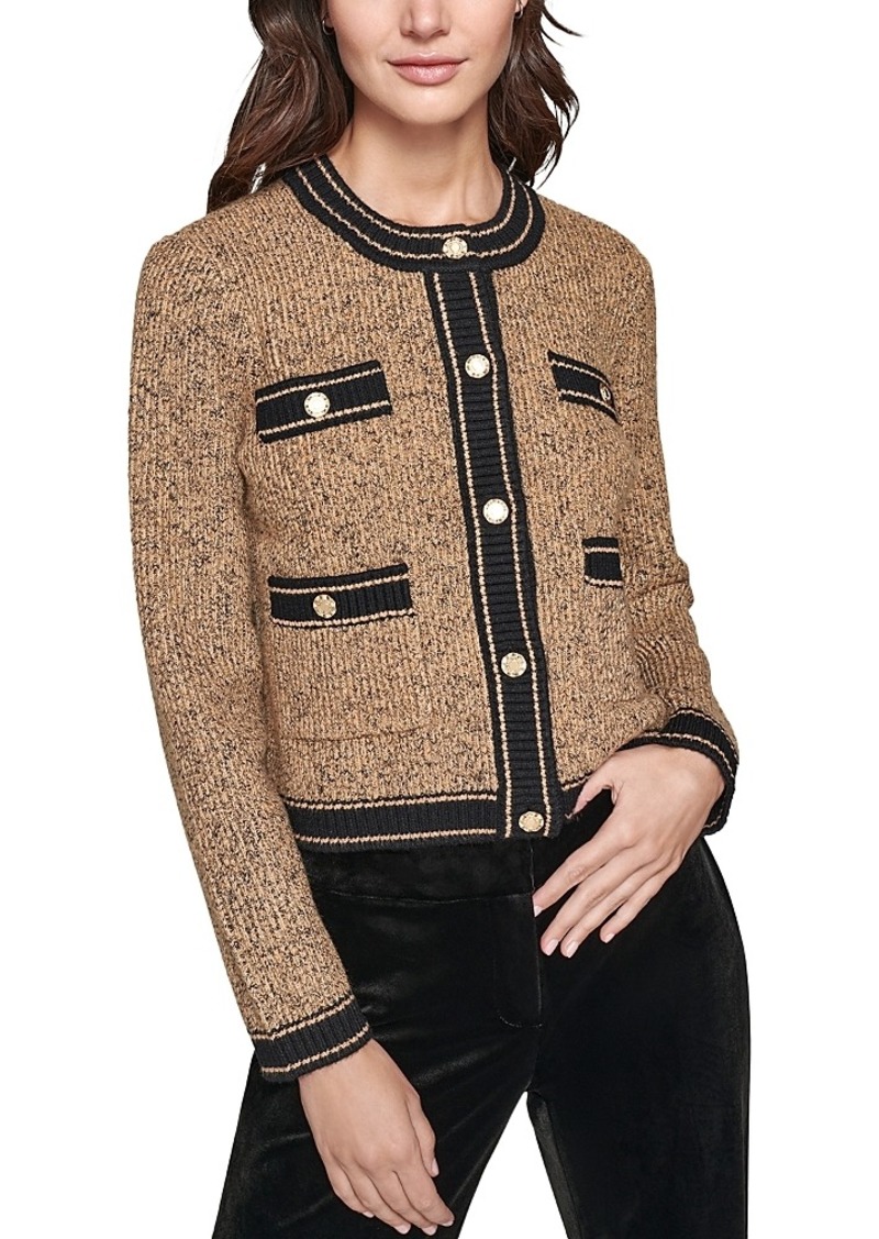 Karl Lagerfeld Paris Button Front Cardigan