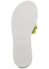 Karl Lagerfeld Paris Carenza Pins Flat Slide Sandals - Chartreuse