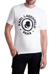 Karl Lagerfeld Paris Circle Logo Cotton Graphic Tee