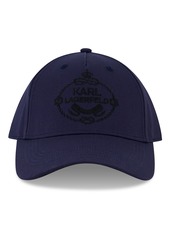 Karl Lagerfeld Paris Crest Logo Baseball Cap in Blue at Nordstrom Rack