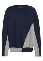 Karl Lagerfeld Paris Diagonal Colorblock Sweater
