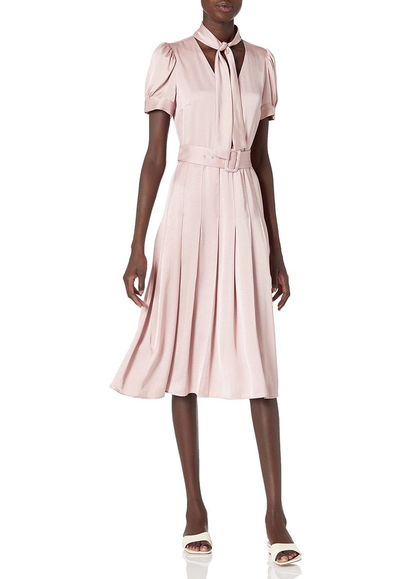 Short dresses Karl Lagerfeld - Ruffle sleeve stretch cotton short