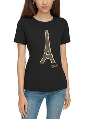 Karl Lagerfeld Paris Eiffel Tower Graphic Tee