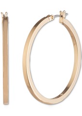 "Karl Lagerfeld Paris Medium Hoop Earrings, 1.45"" - Gold"
