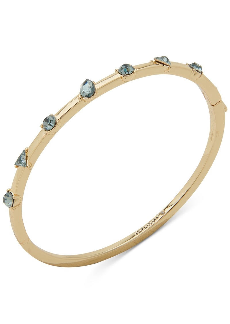 Karl Lagerfeld Paris Gold-Tone Mixed Stone Bangle Bracelet - Blue