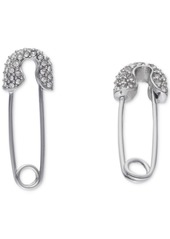 Karl Lagerfeld Paris Pave Safety Pin Drop Earrings - Gold