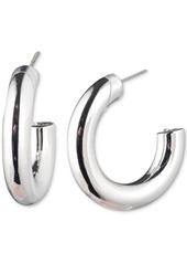 Karl Lagerfeld Paris Gold-Tone Small Tubular C-Hoop Earrings - Gold
