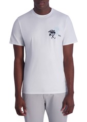 Karl Lagerfeld Paris Hawaiian Karl Graphic T-Shirt in White at Nordstrom Rack