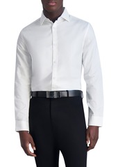 Karl Lagerfeld Paris Jacquard Hexagon Slim Fit Dress Shirt in White at Nordstrom Rack