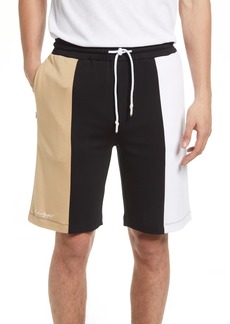 Karl Lagerfeld Paris Kidult Colorblock Stretch Shorts in Sand at Nordstrom