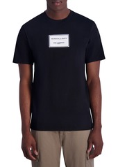 Karl Lagerfeld Paris Latitude Longitude Cotton Graphic T-Shirt in Natural at Nordstrom Rack