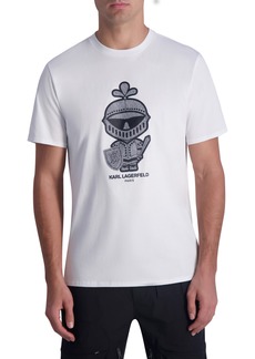 Karl Lagerfeld Paris Logo Cotton Graphic T-Shirt in White at Nordstrom Rack