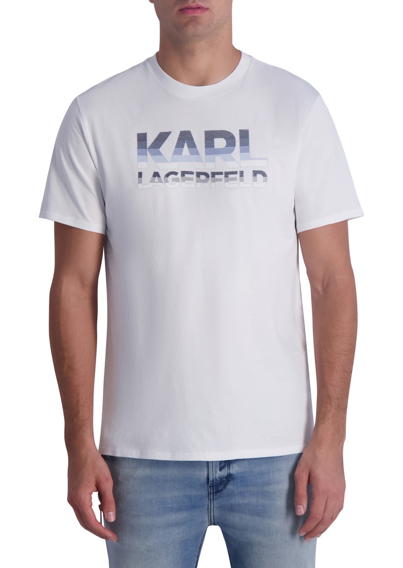 Karl Lagerfeld Paris Luce Logo Graphic T-Shirt in White at Nordstrom Rack
