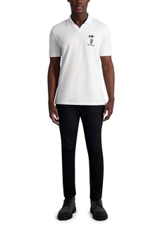 Karl Lagerfeld Paris Men's Casual Short Sleeve Collared Polo