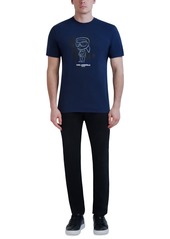 Karl Lagerfeld Paris Men's Cotton Karl Logo T-Shirt - Dark Blue