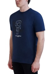 Karl Lagerfeld Paris Men's Cotton Karl Logo T-Shirt - Dark Blue