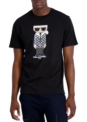 Karl Lagerfeld Paris Men's Flat-Head Karl Graphic T-Shirt - Black