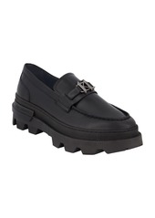 Karl Lagerfeld Paris Men's White Label Leather Lug Sole Loafers - Black