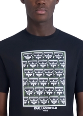 Karl Lagerfeld Paris Men's Multiplied Kocktail Karl Square Logo Graphic T-Shirt - Black