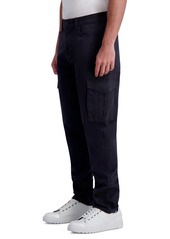 Karl Lagerfeld Paris Men's Peached Slim-Fit Cargo Pants - Black