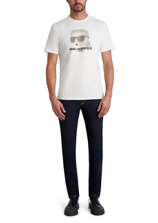 Karl Lagerfeld Paris Men's Reflective Karl Armour Graphic T-Shirt