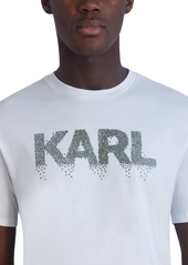 Karl Lagerfeld Paris Men's Slim-Fit Alphabet Logo Graphic T-Shirt - White