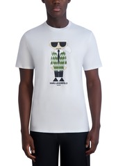 Karl Lagerfeld Paris Men's Slim-Fit Cocktail Karl Blazer Graphic T-Shirt - White