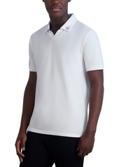 Karl Lagerfeld Paris Men's Slim-Fit Logo-Print Polo Shirt - White