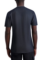 Karl Lagerfeld Paris Men's Slim-Fit Textured Pocket T-Shirt, Created for Macy's - Black