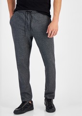 Karl Lagerfeld Paris Men's Slim-Fit Textured Track Pants - Grey/Black