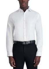 Karl Lagerfeld Paris Men's Slim-Fit Twill Woven Shirt - White