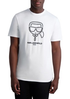 Karl Lagerfeld Paris Men's Soft Cotton Crew Neck T-Shirt
