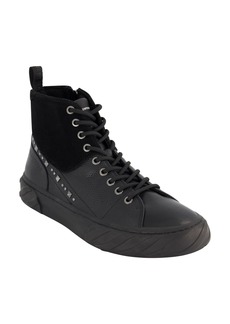 Karl Lagerfeld Paris Men's Studded High Top Lace Up Sneaker