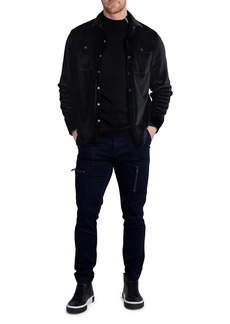Karl Lagerfeld Paris Men's Velvet Corduroy Shirt Jacket